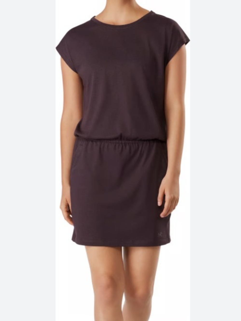 ARC’TERYX Ardena Dress S Blackberry Cotton Blend  Summer Travel Mini Ptp 19.5”